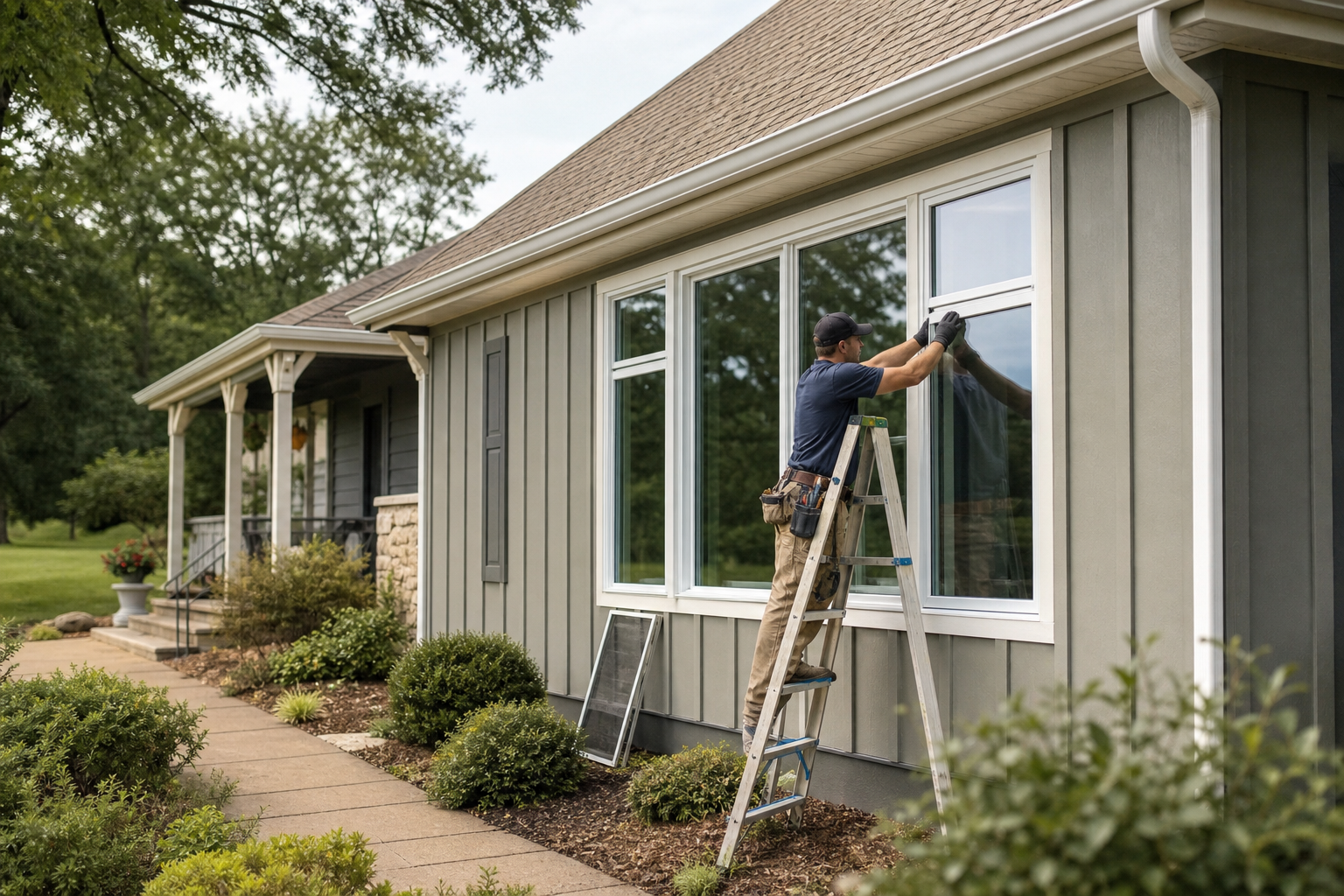 Window Replacement and Repair Serving Gurley, Alabama editorial illustration