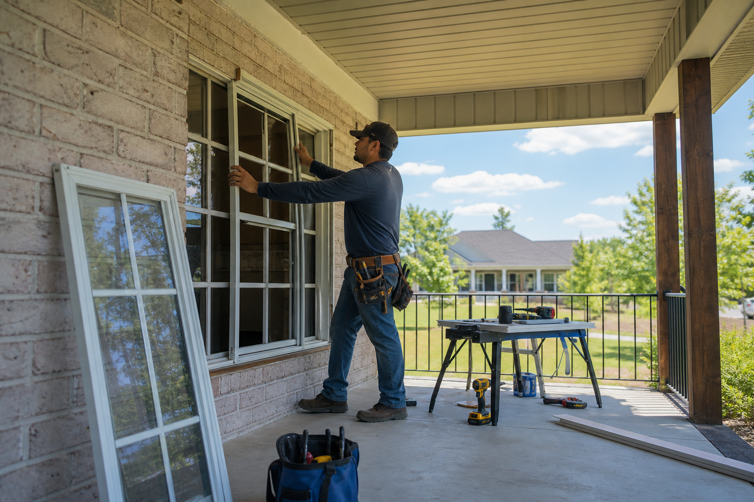 Window Replacement Services for Harvest, Alabama editorial illustration