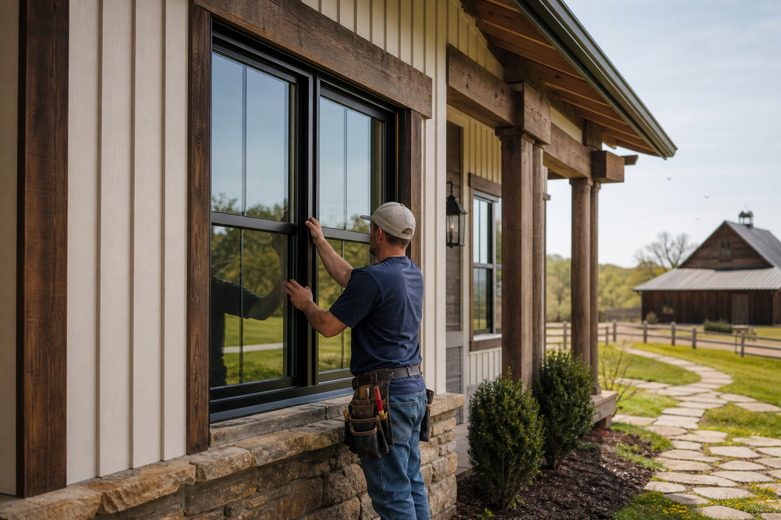 Window Services for Mooresville, Alabama editorial illustration