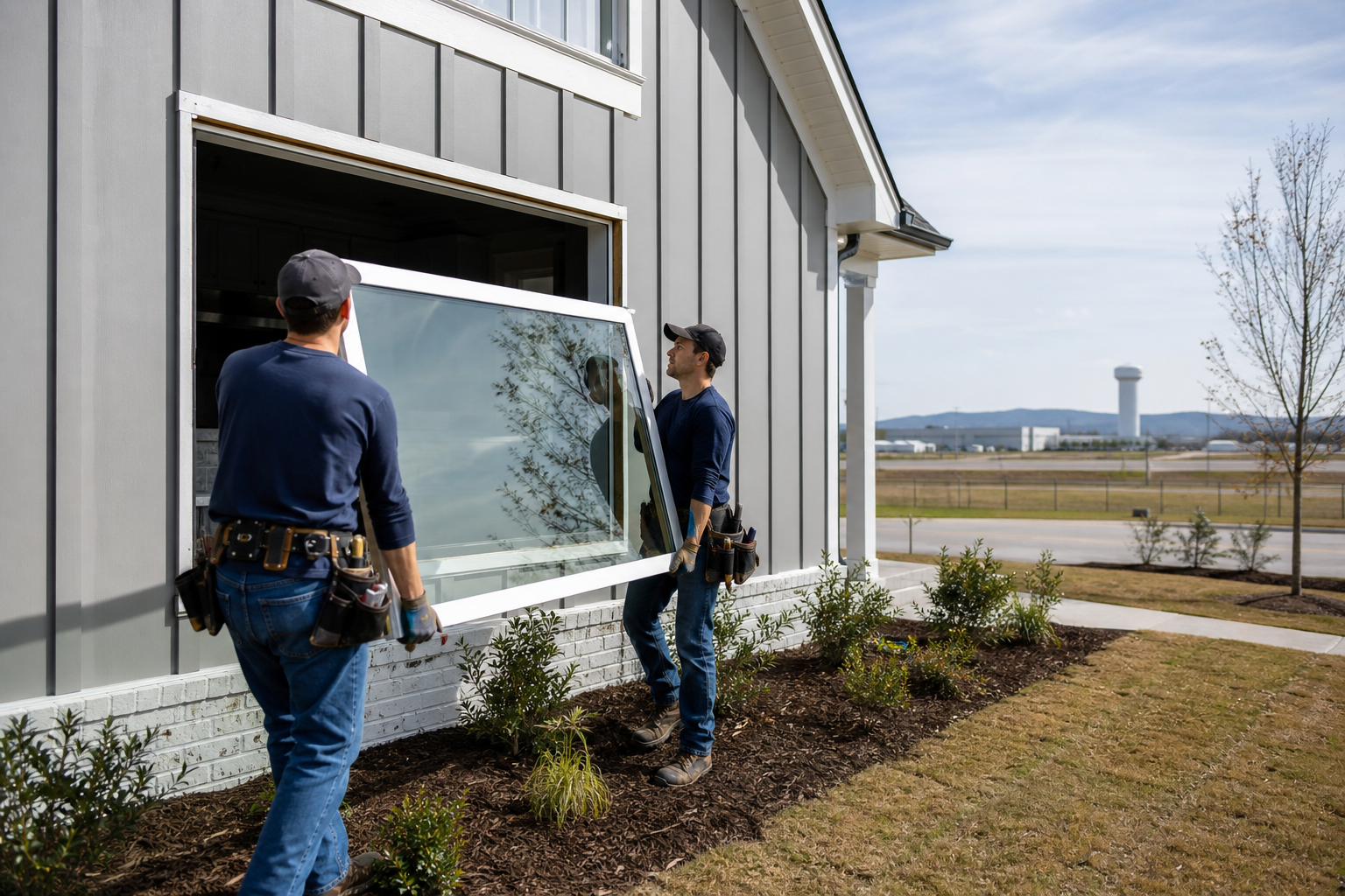 Window Replacement Services Near Redstone Arsenal, AL editorial illustration