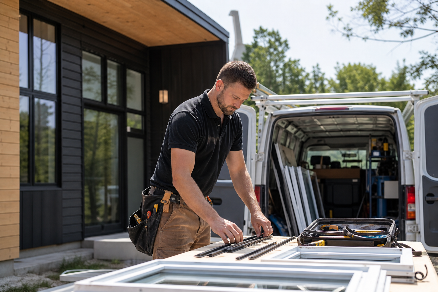 Window Services in Huntsville, Alabama editorial illustration
